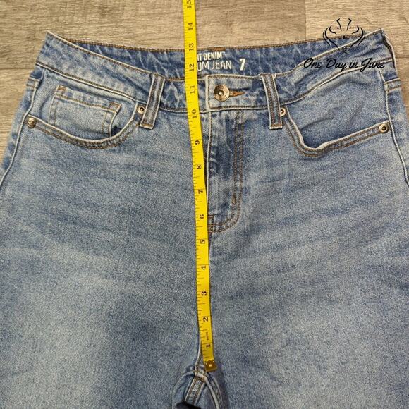 HT Denim High Waist Mom Jeans Size 7 - Picture 4 of 6